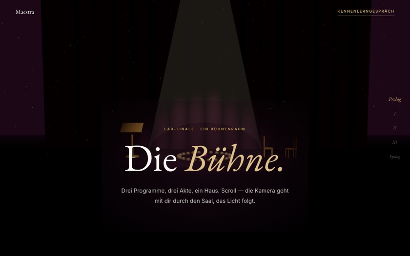 Vorschau: Die Bühne